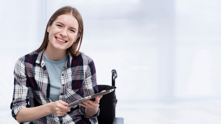 invalid-woman-holding-tablet